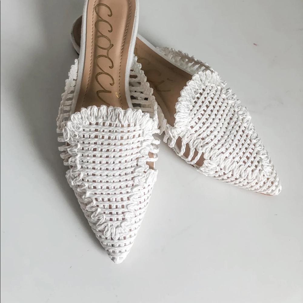 CCOCCI Monaco white mules